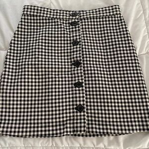 Plaid mini skirt